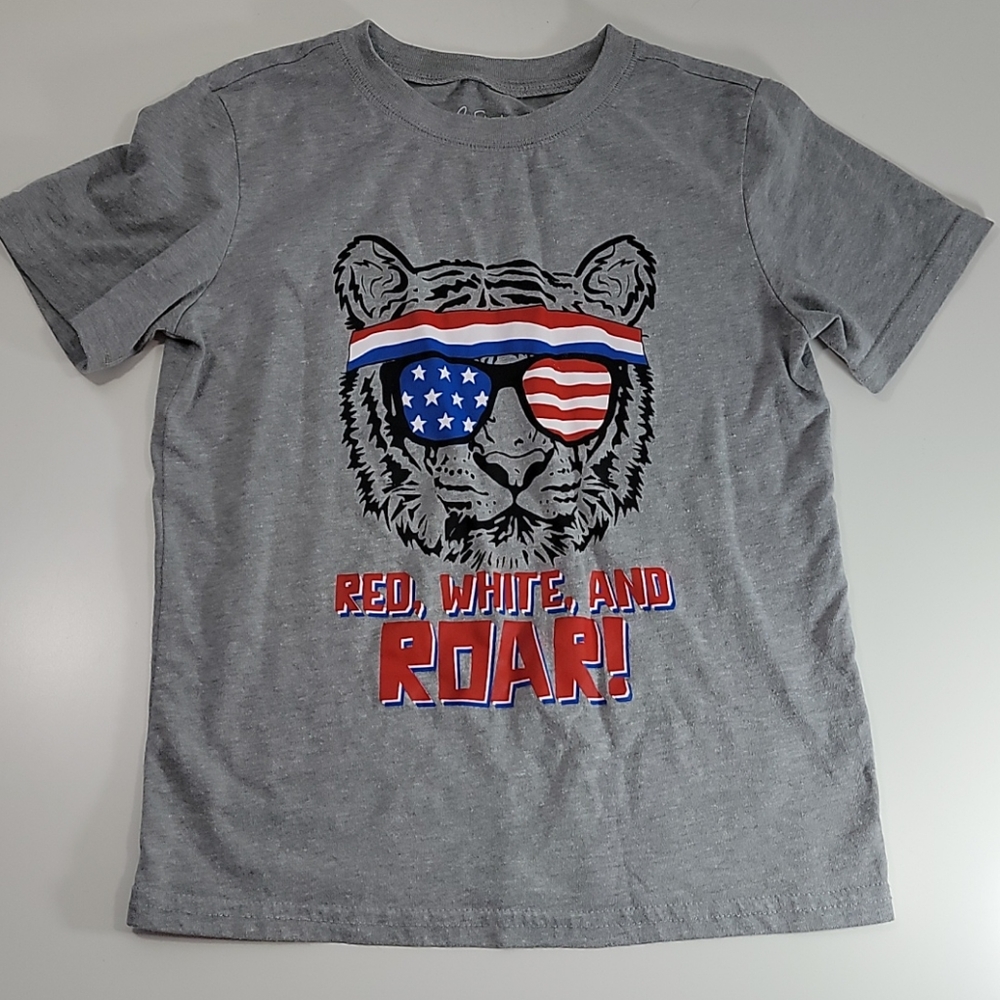 City Streets Boys Tiger Red White & Roar T-Shirt